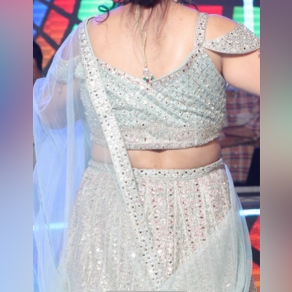 Light Green Lehenga - Picture 2 of 4